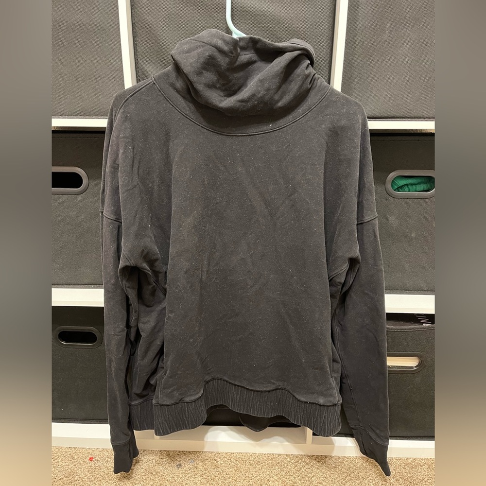Black lululemon oversized sweatshirt.